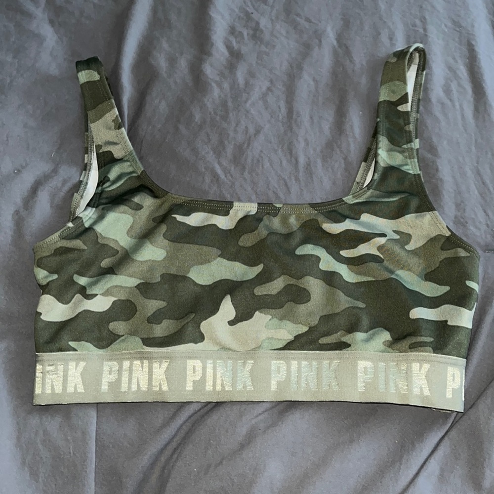 Camo sports bra